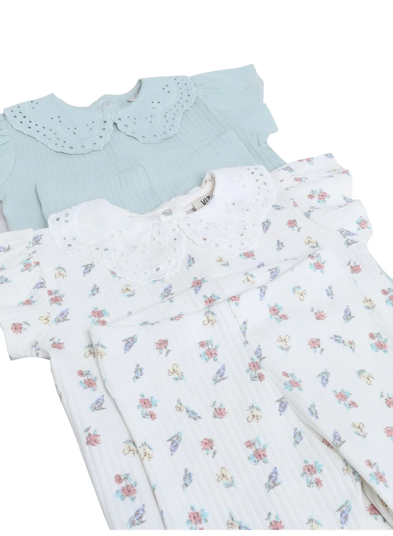 Victor And Jane  Infant Girls 2-Pack  T-Shirts & 2-Pack Leggings Set for Women | Best Price UAE